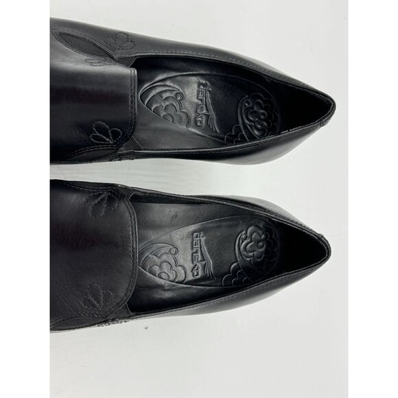 Dansko Womens Pumps Heeled Clogs Loafers Size 10 Black Leather Slip-On Party - Picture 4 of 13